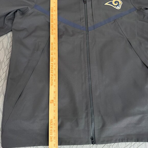 Nike NFL Los Angeles Rams Team Issue PE Storm-Fit Sideline Wind Rain Jacket 2XL - Picture 4 of 15